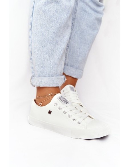 Women's Leather Sneakers Big Star White V274869