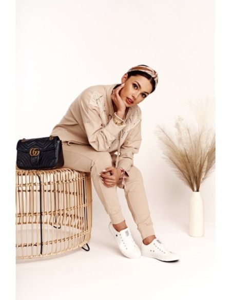 Women's Leather Sneakers Big Star White V274869