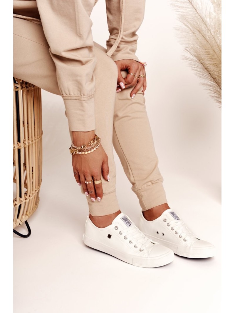 Women's Leather Sneakers Big Star White V274869