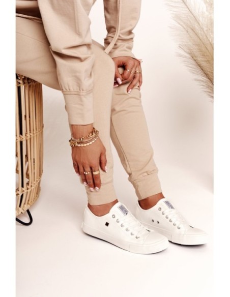 Women's Leather Sneakers Big Star White V274869
