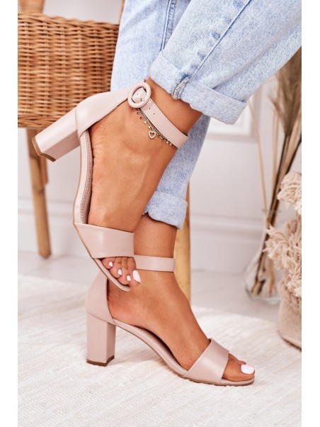 Women's Stiletto Sandals Powder Pink Lexi