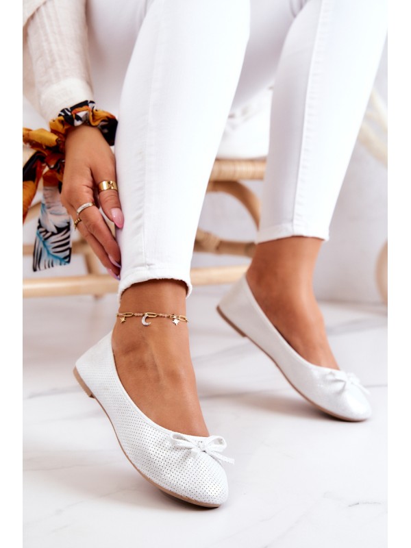 Women's Ballerinas Classic Profiled Insert White Fimme 2