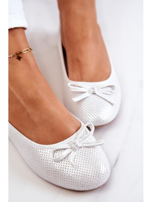 Women's Ballerinas Classic Profiled Insert White Fimme