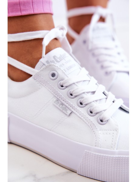 Sportbačiai ant platformos Lee Cooper LCW-22-31-0884L balti