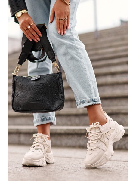 Women's Chunky Sports Sneakers Beige Toderus