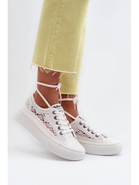 Women's Lace Sneakers Lee Cooper LCW-23-44-1617 White