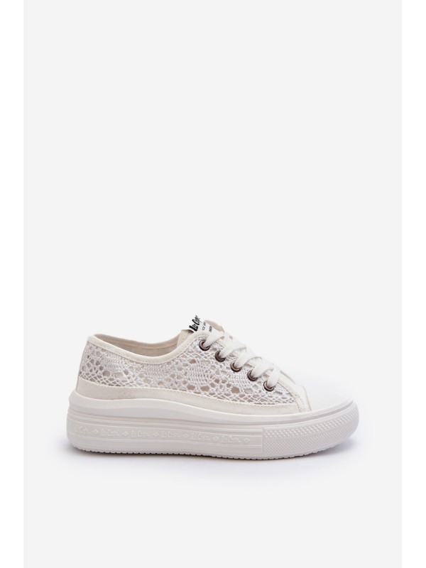 Women's Lace Sneakers Lee Cooper LCW-23-44-1617 White