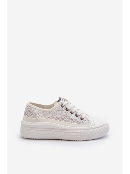 Women's Lace Sneakers Lee Cooper LCW-23-44-1617 White