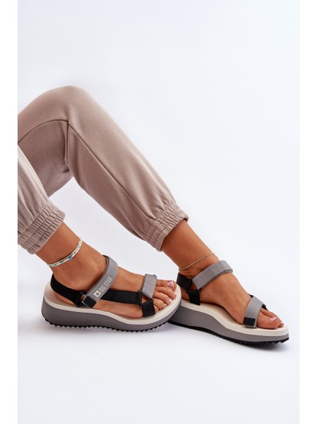 Women's Platform and Wedge Sandals Big Star NN274A054 Grey