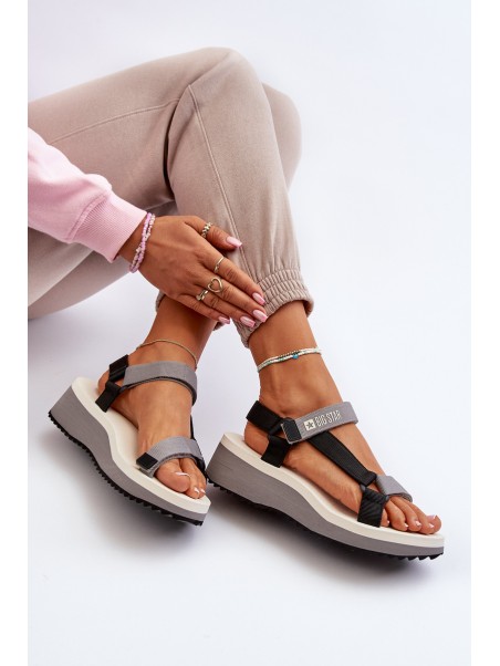 Women's Platform and Wedge Sandals Big Star NN274A054 Grey