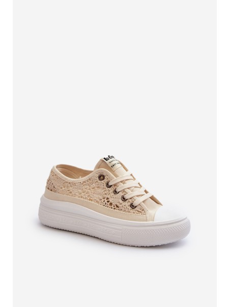 Moteriški nėriniuoti sportbačiai Lee Cooper LCW-23-44-1620 Beige