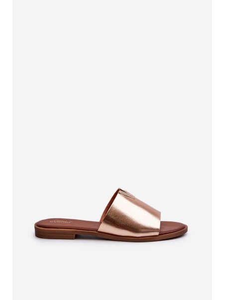 Women's Eco Leather Flat Sandals Golden Maliha