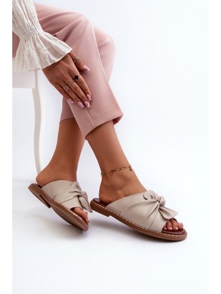 Women's Flat Sandals in Beige Nelvira