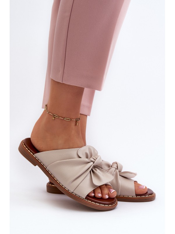 Women's Flat Sandals in Beige Nelvira