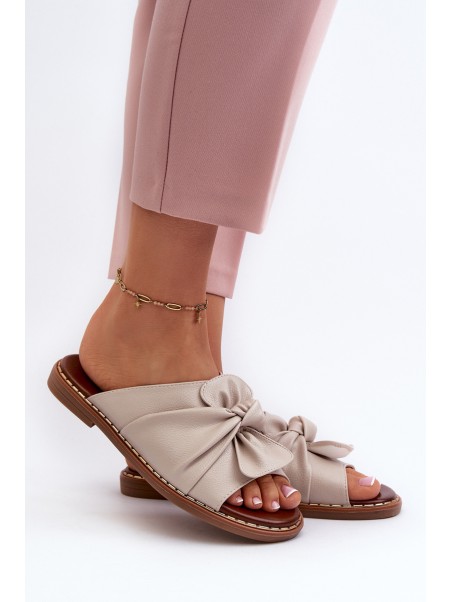 Women's Flat Sandals in Beige Nelvira
