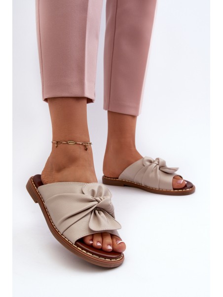 Women's Flat Sandals in Beige Nelvira