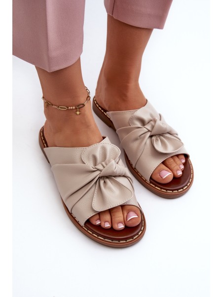 Women's Flat Sandals in Beige Nelvira