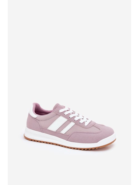 Ladies Sneakers Made Of Eco Suede Purple Marinils