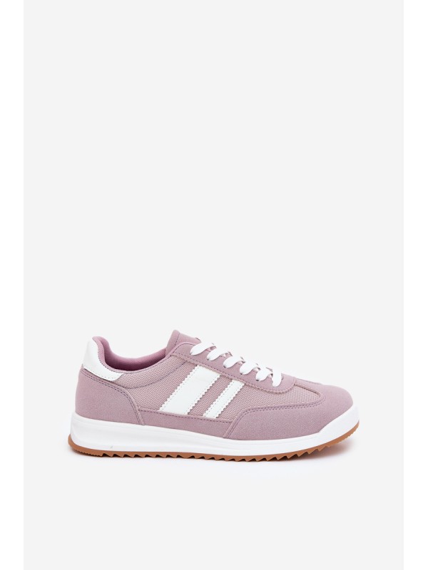 Ladies Sneakers Made Of Eco Suede Purple Marinils