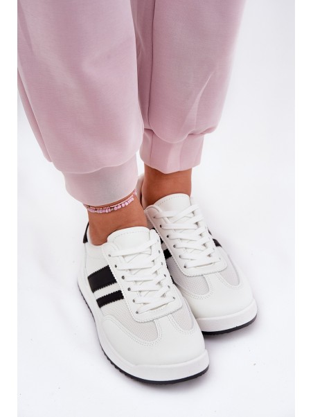 Women's Sneakers Made Of Eco Suede White Marinils