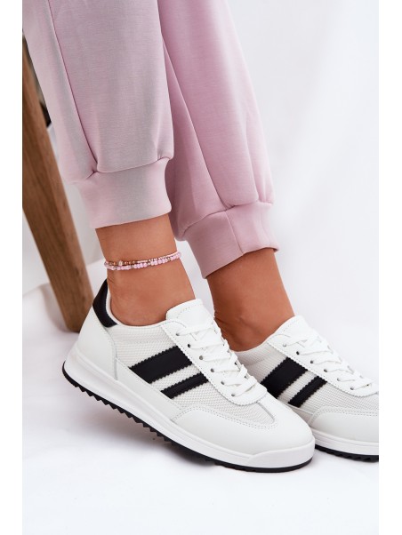 Women's Sneakers Made Of Eco Suede White Marinils