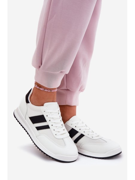 Women's Sneakers Made Of Eco Suede White Marinils