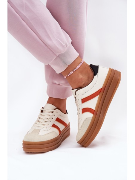 Women's Platform Sneakers Beige Tolianna