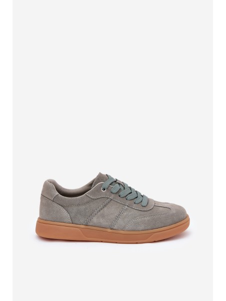 Women'S Low Suede Sneakers Green Paliana
