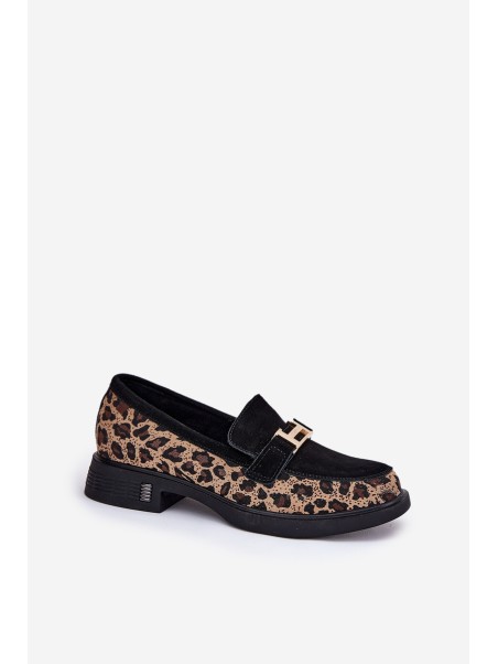 Zomšiniai moteriški mokasinai „Panther Black Vinceza 66791“
