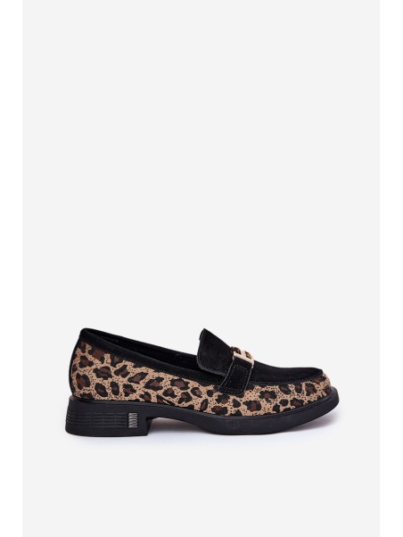 Zomšiniai moteriški mokasinai „Panther Black Vinceza 66791“