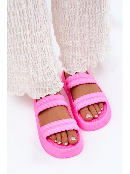 Foam Lightweight Women's Sandals On Platform S.Barski ZK51-001 Fuchsia