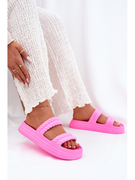 Foam Lightweight Women's Sandals On Platform S.Barski ZK51-001 Fuchsia