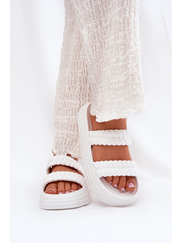 Foam Lightweight Women's Platform Sandals S.Barski ZK51-001 White