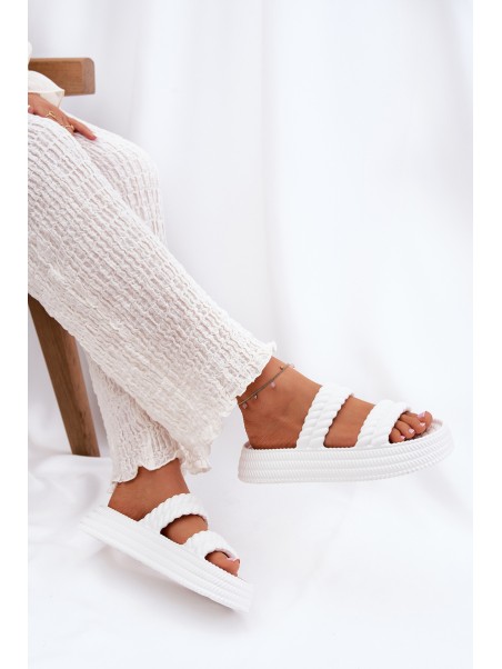 Foam Lightweight Women's Platform Sandals S.Barski ZK51-001 White
