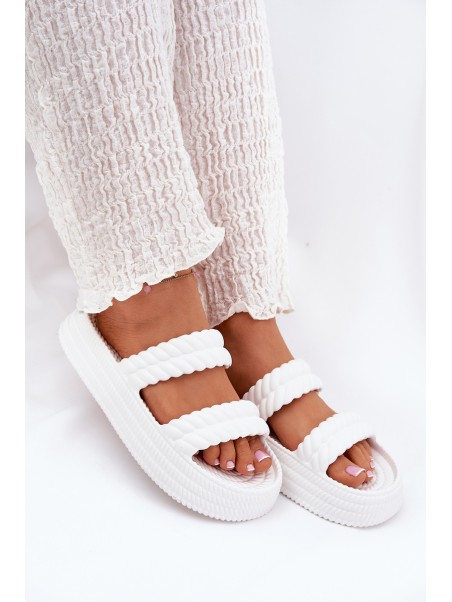 Foam Lightweight Women's Platform Sandals S.Barski ZK51-001 White