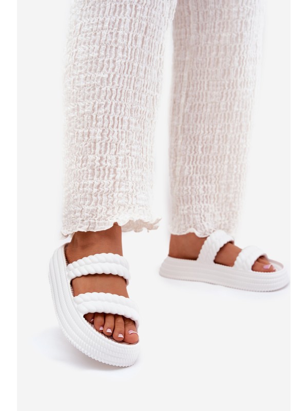 Foam Lightweight Women's Platform Sandals S.Barski ZK51-001 White