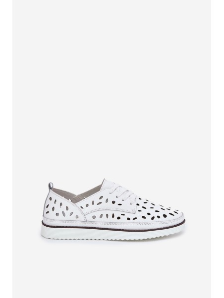 Ladies Leather Shoes S.Barski LR51-610 White