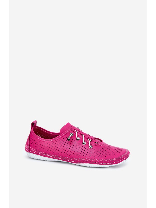 Ladies Leather Shoes Made Of Natural Leather Artiker 54C0830 Pink