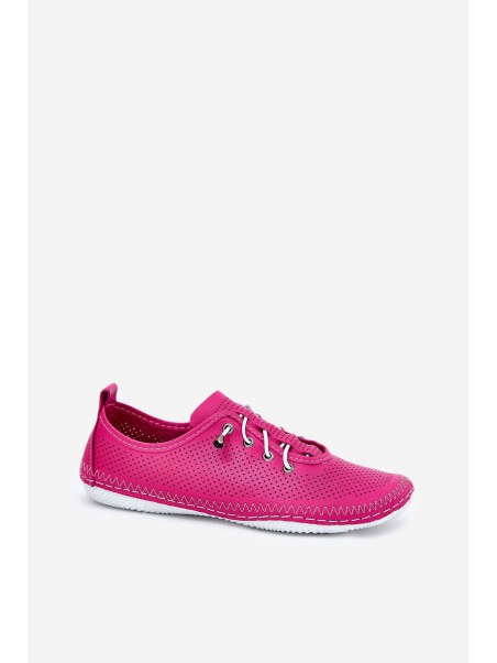 Ladies Leather Shoes Made Of Natural Leather Artiker 54C0830 Pink