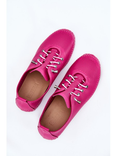 Ladies Leather Shoes Made Of Natural Leather Artiker 54C0830 Pink