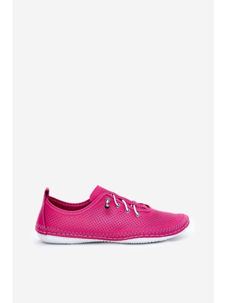 Ladies Leather Shoes Made Of Natural Leather Artiker 54C0830 Pink
