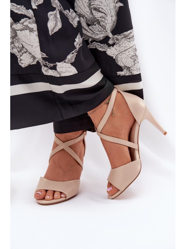 Fashionable High Heels Sandals Gold Loressa