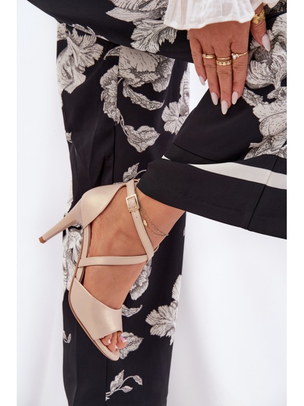 Fashionable High Heels Sandals Gold Loressa