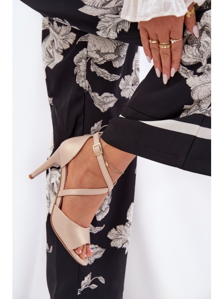Fashionable High Heels Sandals Gold Loressa
