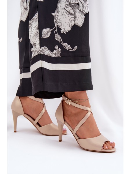 Fashionable High Heels Sandals Gold Loressa
