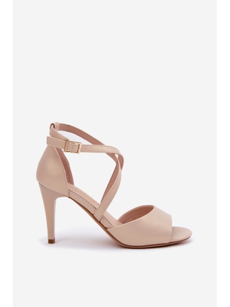 Fashionable High Heels Sandals Gold Loressa