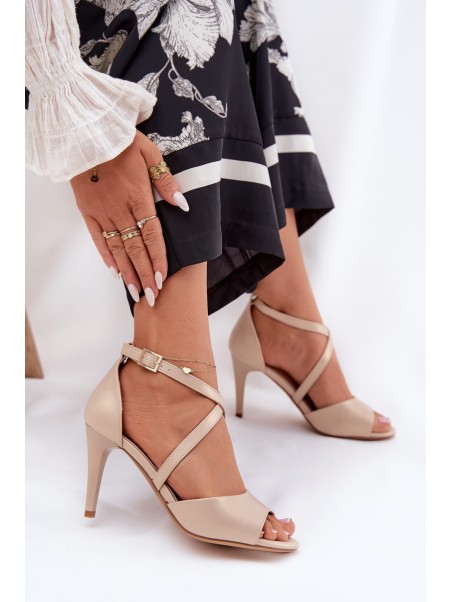Fashionable High Heels Sandals Gold Loressa