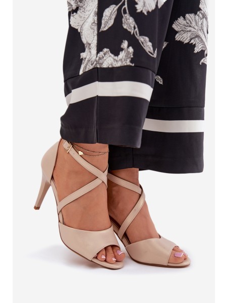 Fashionable High Heels Sandals Gold Loressa