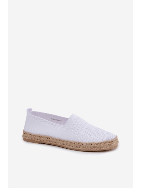 Women's Espadrilles With Weaving Vinceza 13624 White