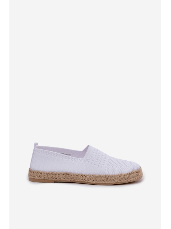 Women's Espadrilles With Weaving Vinceza 13624 White
